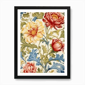 Floral Wallpaper 35 Art Print