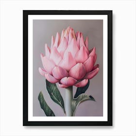 Pink Artichoke Art Print