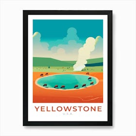 Usa Yellowstone Travel 1 Art Print