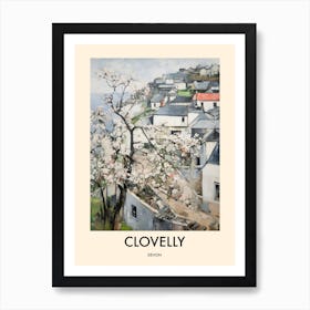 Clovelly (Devon) Painting 4 Travel Poster Art Print