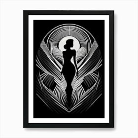 Silhouette Of A Woman 15 Art Print