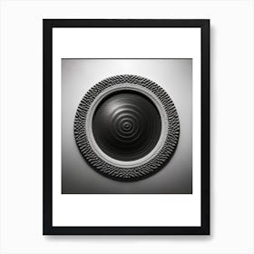 Black And White Textured Art 1 Art Print