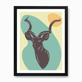 Antelope Head Art Print