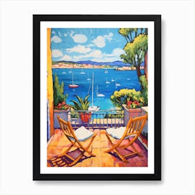 Saint Tropez France 3 Fauvist Painting Art Print