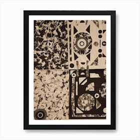 'Black And White' 2 Art Print