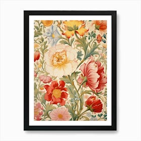 Wallpaper Floral Pattern 5 Art Print