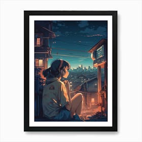 Lofi Girls 6 Art Print