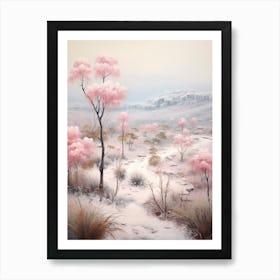 Dreamy Winter Painting Ambor National Park Bolivia 1 Art Print