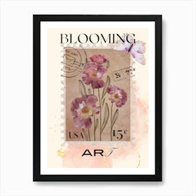 Three Blooming Art Print