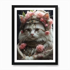 Victorian Cat 2 Art Print