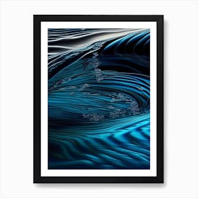 Water Texture Water Waterscape Crayon 2 Art Print