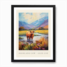 Highland Cow   Glen Coe Poster Art Print