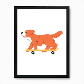 Prints, posters, nursery and kids rooms. Fun dog, music, sports, skateboard, add fun and decorate the place.2 Art Print
