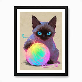 Siamese Cat 6 Art Print