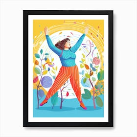 Body Positivity I Feel Like Dancing Matisse Inspired 2 Art Print