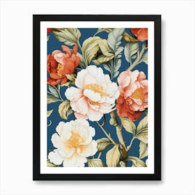 Peony Wallpaper 6 Art Print