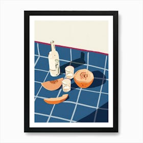 Melon Vodka Shots Art Print