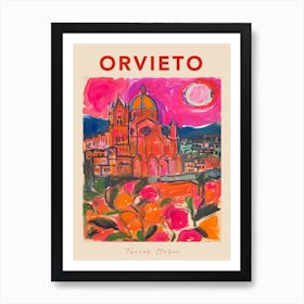 Orvieto Italia Travel Poster Art Print
