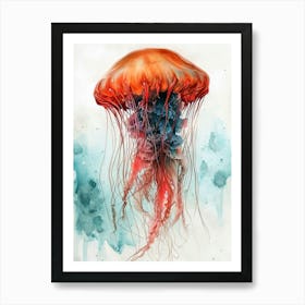 Medusa animal illustration art Art Print