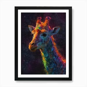 Giraffe Canvas Art 2 Art Print