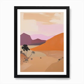 Syrian Desert   Middle East, Contemporary Abstract Illustration 1 Art Print