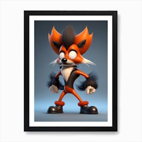 Sonic The Fox 2 Art Print