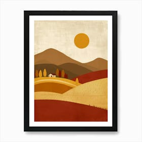 Autumn Landscape 17 Art Print