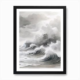 Waves Canvas Print Art Print