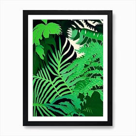 Lady Fern 1 Vibrant Art Print