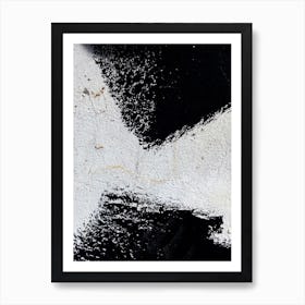 Stained Background. Abstract black paint grunge background 4 Art Print