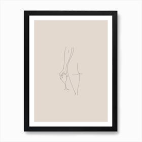 Cheeky Beige Art Print