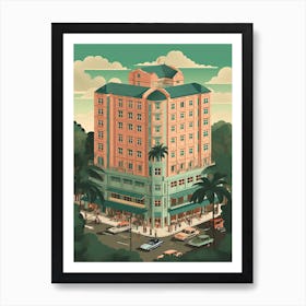 Singapore Travel Illustration 3 Art Print