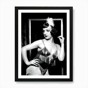 1920's Burlesque Dancer ~Reimagined 18 Art Print