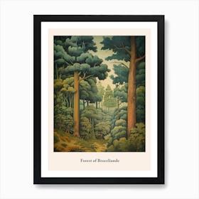 Forest Of Broceliande Art Print