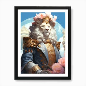 Lion Of The Abyss Art Print