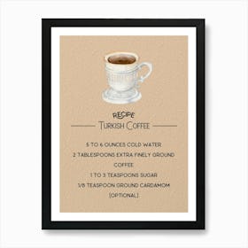 Turkish Coffee Art Print