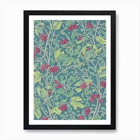 Marionberry 1 Vintage Botanical Fruit Art Print