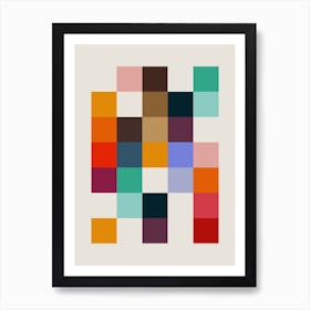 Minimal Retro 7 Art Print