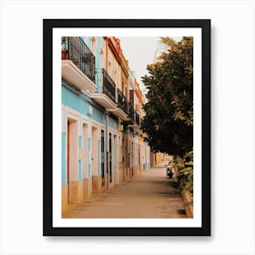 Colorful Spanish Buildings Art Print