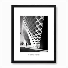 Poster Of Seville, Spain, Photography In Black And White 1 Art Print