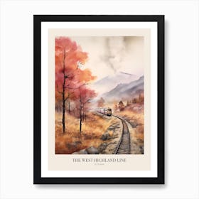 The West Highland Line Scotland Uk Trail Poster Art Print