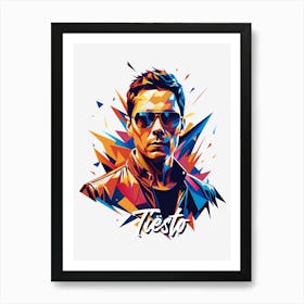 Tiesto 01 Portrait Music Icon WPAP Pop Art Style Art Print