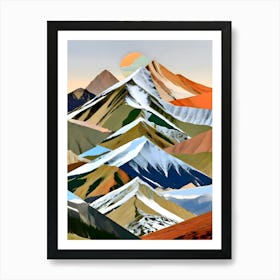 The Great Mountain Ranges Art Print