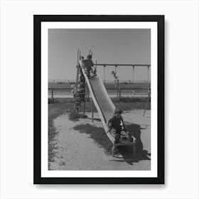 Untitled Photo Possibly Related To Children Playing On Slide At Fsa (Farm Security Administration) Labor Camp 1 Art Print
