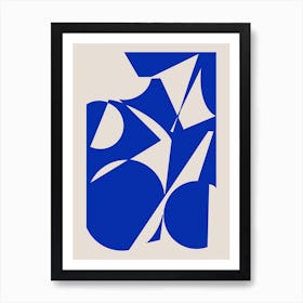 Blue Abstract Female 1 Art Print