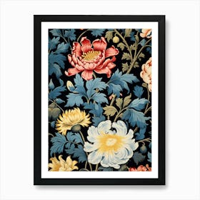 Floral Wallpaper 376 Art Print