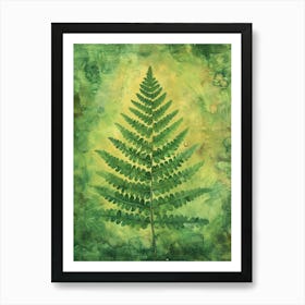 Soft Shield Fern Painting 4 Art Print