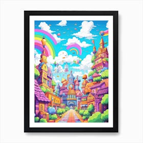 Pixel Art Art Print