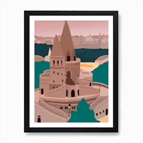 Budapest Castle Art Print