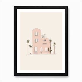 Palmtree House Art Print
